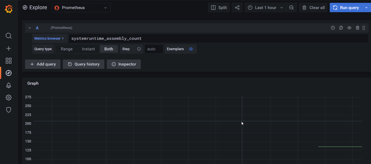 Grafana - explore metrics